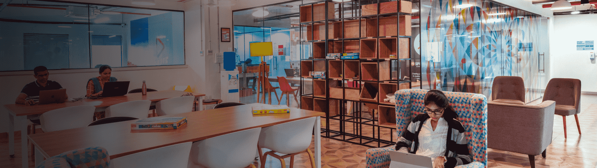 Hyderabad coworking space desktop view