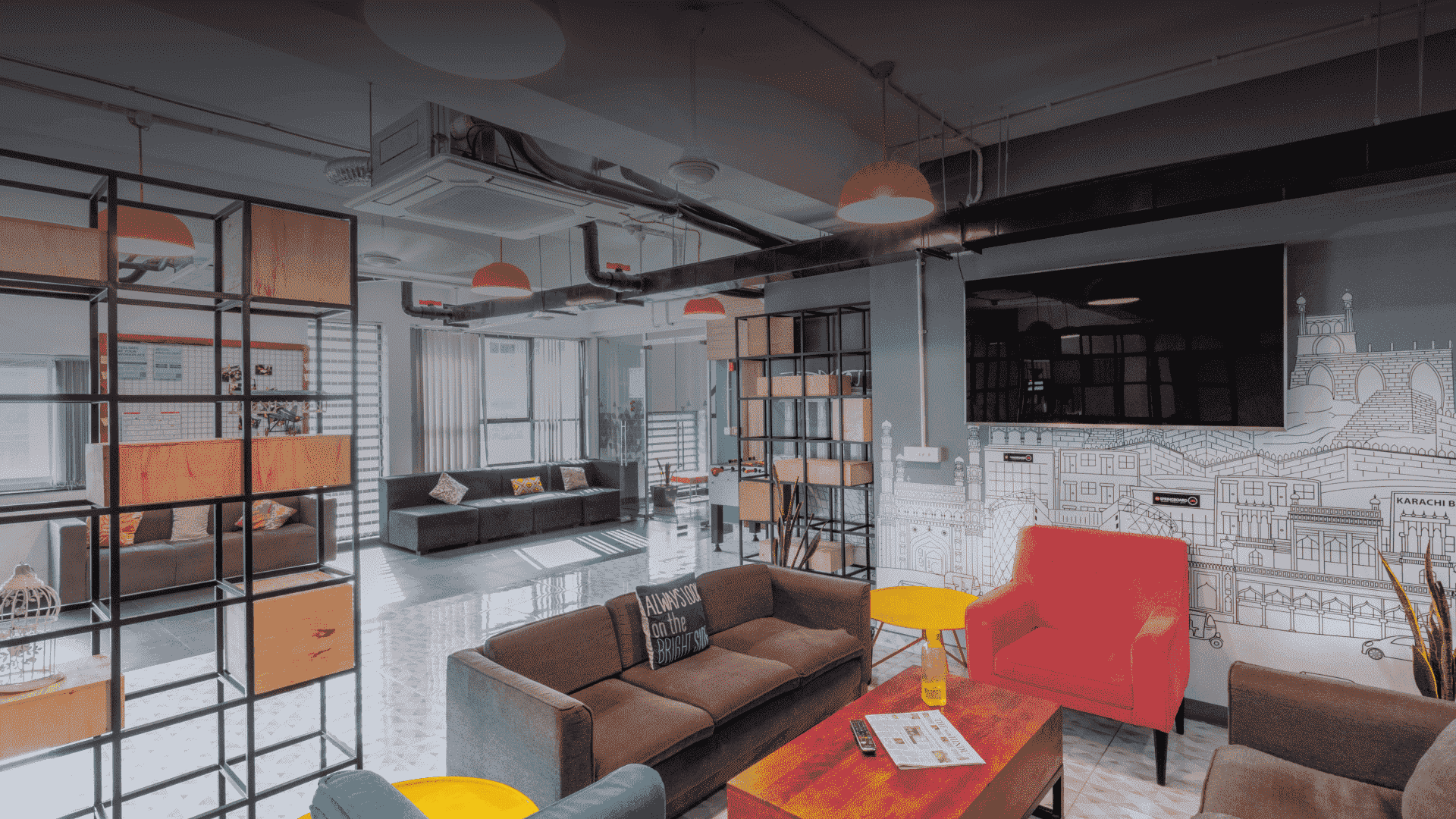 Madhapur coworking space interior view 2