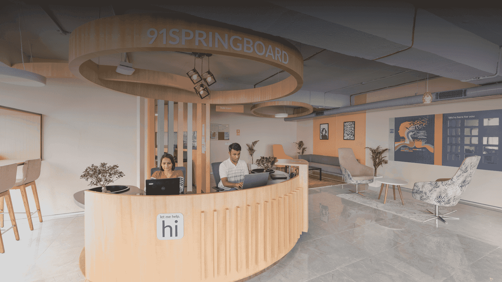 Second view of coworking space in Mohan Estate