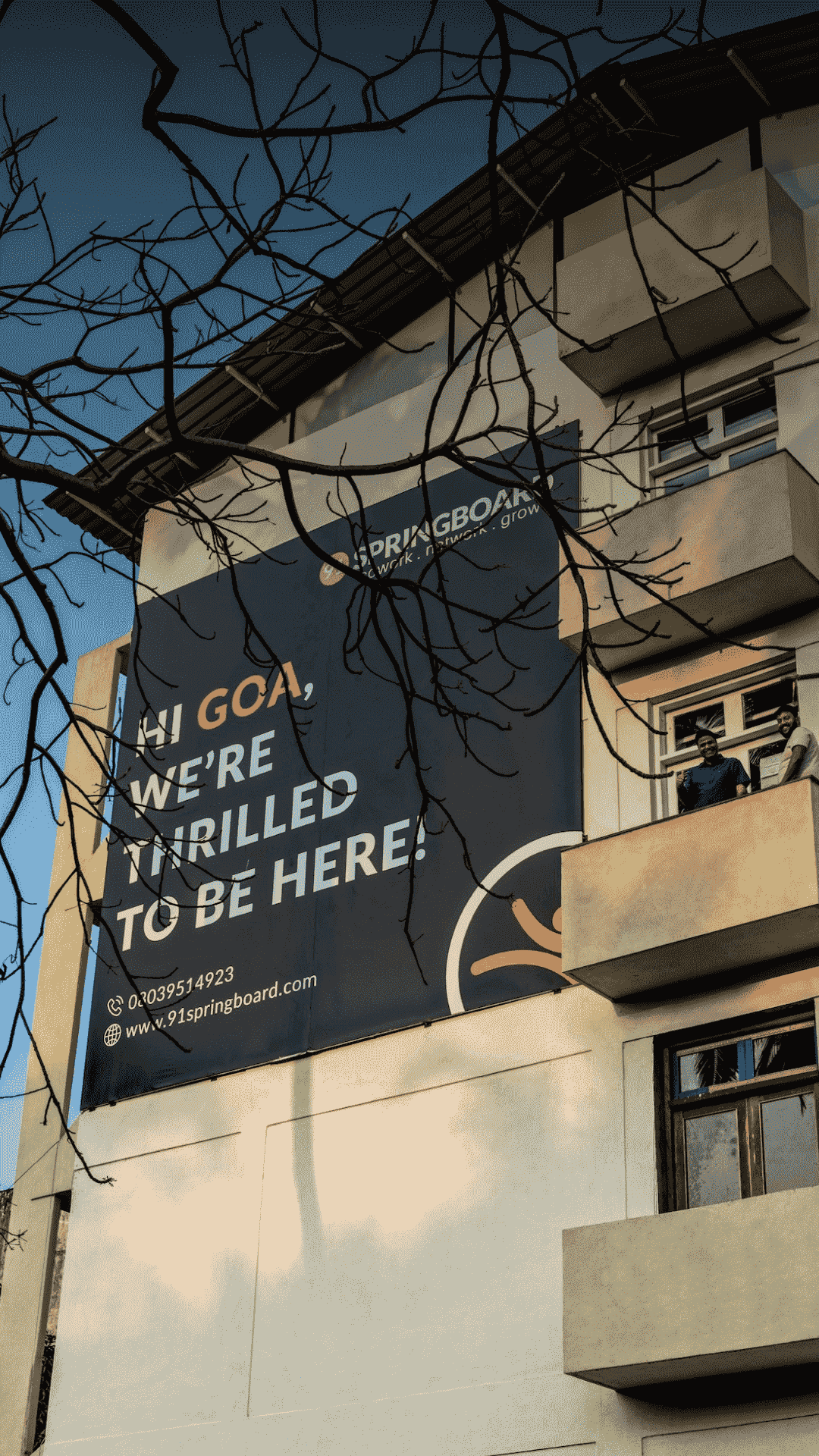 Panjim Coworking Space Mobile View